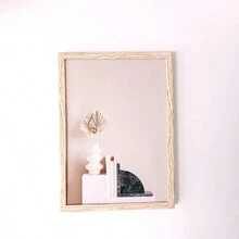 1pc Minimalist Style Picture Frame, Can Be Placed Horizontally Or Vertically, Suitable For Display On Tabletop Or Wall Decoration, For Living Room, Bedroom, Study, Hall, Gallery Etc. (Picture Is For Reference Only, Photo Paper Included Randomly)