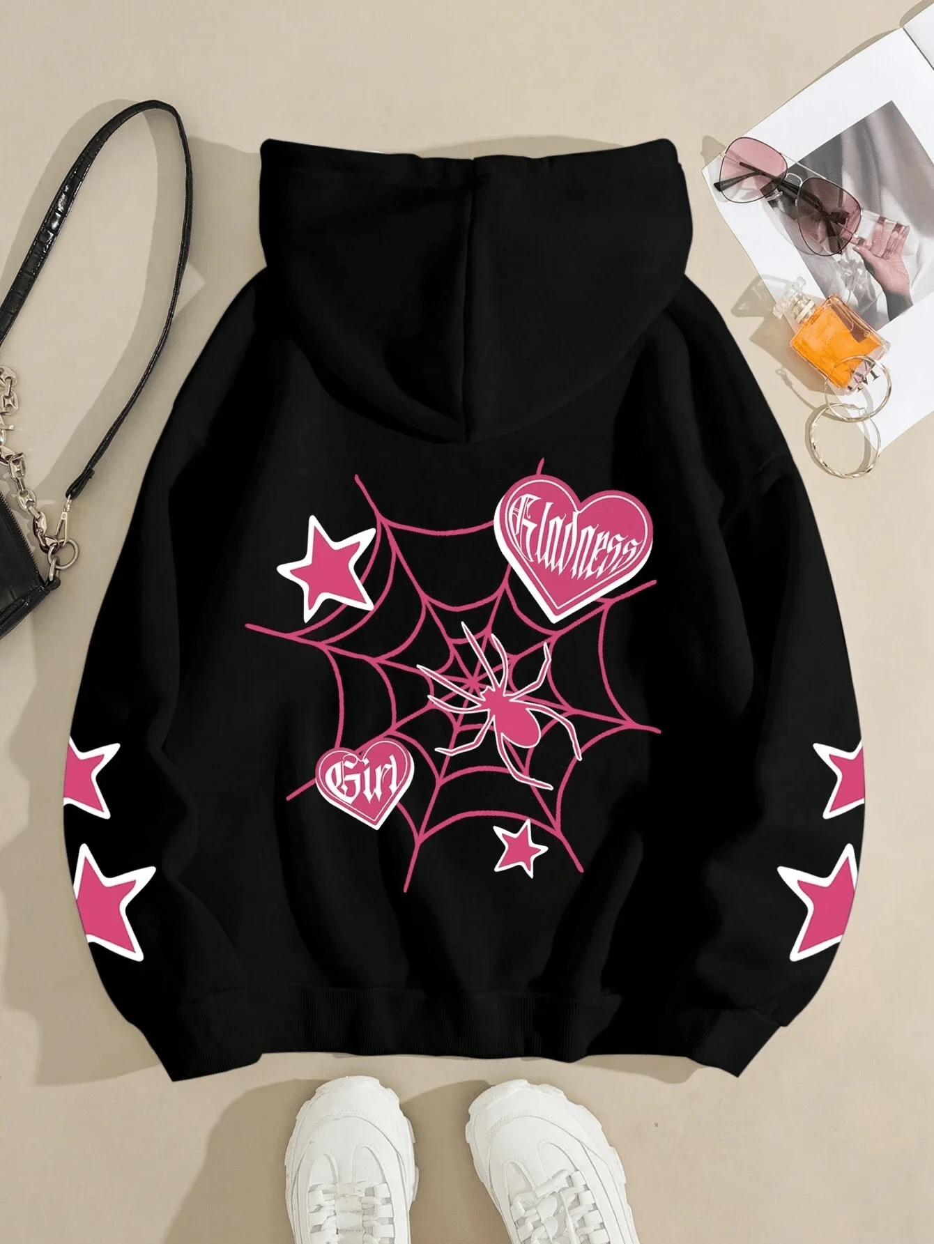 Women Sweatshirts - 黑色 - 查看 1