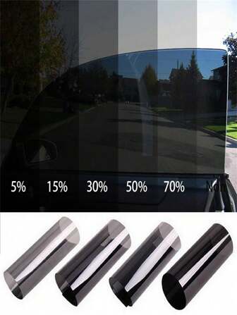 Window Tint Car Film (5%, 15%, 30%, 50%, 70%VLT), Heat UV Block Professional Window Tint Adhesive Film Auto Car Automotive Window Film DIY Glare Control UV Blocking, Stickers, Wall Decal, Vinyl Decal For Home Decorations, Spring Decoration Items Refresh Your Home, Festival Decoration Stickers Gifts Birthday Graduation