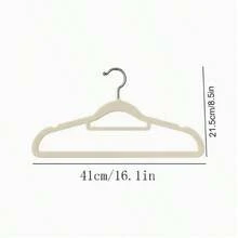 Thickened Anti-Scratch Mesh Clothes Hanger, Clothing Store Storage And Display Hanger, Flocked Hanger Non-Slip Dormitory Essential Household Tool - Multicolor - View 4