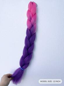 ZURO Cabello trenzado degradado con técnica de ombré en 2 tonos para mujeres, 1 pieza de 22 pulgadas para técnica de crochet - Multicolor - Ver 2