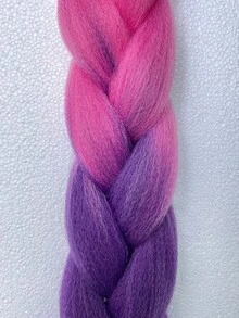 ZURO Cabello trenzado degradado con técnica de ombré en 2 tonos para mujeres, 1 pieza de 22 pulgadas para técnica de crochet - Multicolor - Ver 6