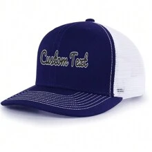 GINPAI Custom Name & Text Embroidered Trucker Hats For Men Women Adjustable Snapback Mesh Cap Great For Outdoors Baseball Cap
