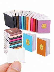 12pcs Dollhouse Miniature Books: 1/12 Scale Mini Realistic Classical Books For Study Room Bookshelf Decoration Model,Mini Books,Miniature,Mini Book,1:12 Miniatures,Mini Doll House Accessories,1:12 Miniature
