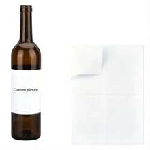 Pegatinas de etiqueta blanca personalizadas de 10 piezas para botellas de vino de 12x8cm, pegatina autoadhesiva para impresión de etiquetas de botellas de vino adecuada para diversos vinos caseros, vinos tintos, cócteles, bodas, fiestas, novia, papá, mamá, mascotas para aniversarios, Día del Niño, cumpleaños, San Valentín, Día de la Madre, Día del Padre, graduación, bodas, calentamiento de casa, escuela, hogar, cocina, comedor, baño, sala de estar, dormitorio, oficina, salón de té, botella de agua