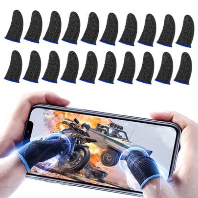 10/20/30/50Pcs Finger Sleeve Sets For Gaming Mobile Game Controller Thumb Sleeves