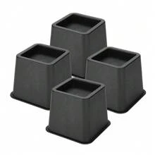 Heavy Duty Sofa Bed Risers, Square Furniture Frame Lift Furnitures Risers For Couch, Chair, Desk, Sofa - Black - View 6
