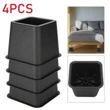 Heavy Duty Sofa Bed Risers, Square Furniture Frame Lift Furnitures Risers For Couch, Chair, Desk, Sofa - Black - View 1