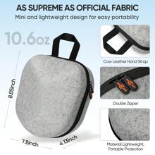 Bảng điều khiển và phụ kiện VR Hộp đựng sắp xếp tương thích với Meta/Oculus Quest 2 và các phụ kiện, Túi du lịch cứng Bảo vệ di động nhẹ - Xám - Xem 3