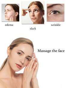 2pcs/Set Pink Acrylic Beauty Bar Facial Massage Roller For Women's Skin Care - Pink - View 5