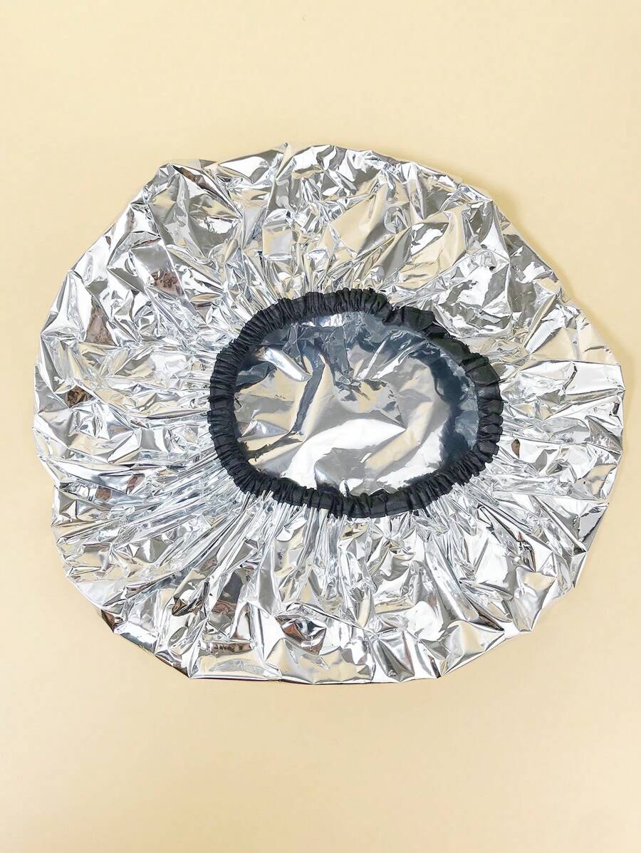 1pc Hair Care Thermal Self-Heating Treatment Cap For Perm & Hair Coloring, No Electricity Needed, Reusable, With Steam Function - Black - View 1