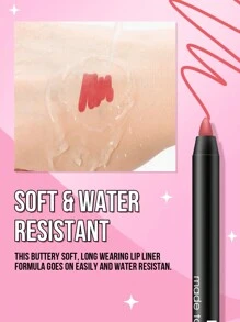 Misslyn 持久唇线笔，高显色度唇膏，可伸缩凝胶唇线笔，顺滑易涂，打造自然妆效，可用卷笔刀削出理想形状，显色度高，打造自然唇妆，持久顺滑超细哑光唇线笔，不晕染，Y2K妆容，适合派对、海滩、旅行、度假、露营、户外活动，玫瑰时尚 - 53 - 查看 8