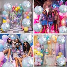 6Pcs Iridescent Disco Ball Balloons, Huge Shiny Silver Disco Aluminum Foil Balloons For Birthday, Bachelorette Party, Iridescent Party, 70s 80s 90s Theme Disco Party Decorations Supplies - Silver Colorful Disco 6 Pack - View 4