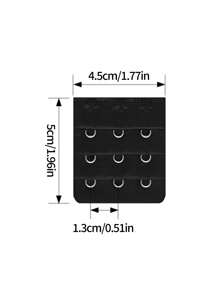 10pcs/Set Women's Stretchy Bra Extender With Extra Long Hook And Three Rows Of Elastic Buckle - Multicolor - View 3
