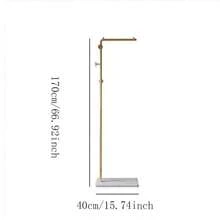 1pc Free Standing Coat Rack, Bedroom Movable Lightweight Simple Clothes Hanger With Single Pole, Small Indoor Home Hat Rack - Multicolor - View 3