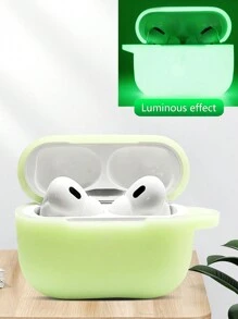 1 Hộp Đựng Tai Nghe AirPods Phát Sáng Trong Bóng Tối, Vỏ Bảo Vệ Dày Bằng Silicon, Tương Thích Với Tai Nghe Bluetooth Apple - Nhiều màu - Xem 16