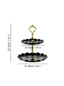 Plastic 3pcs/4pcs Cake Stand (2pcs/3pcs Stand And 1pc Accessory), Multilayer European Style Dessert Tray For Home And Daily Use,Kitchen,Christmas Gift Back To School - Multicolor - View 13