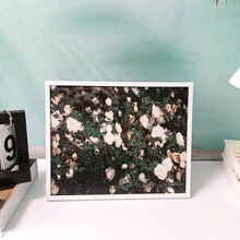 1pc Minimalist Style Picture Frame, Can Be Placed Horizontally Or Vertically, Suitable For Display On Tabletop Or Wall Decoration, For Living Room, Bedroom, Study, Hall, Gallery Etc. (Picture Is For Reference Only, Photo Paper Included Randomly)