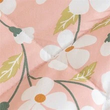 1pc Washed Rocca Summer Quilt, Bedroom Living Room Use - Sea Of Flowers - View 5