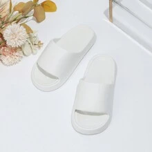 White Eva Shoes, New Fashion Soft-Soled Eva Slippers, Lightweight Comfortable And Soft, Slip-Resistant, Suitable For Indoor, Outdoor, Bathroom, And The Ins Style - White - View 9