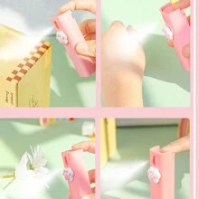 Cute Cartoon Spray Bottle, 1pc 10ml | Pink/Transparent Small Delicate Refillable Portable Water Sprayer For Cosmetics, Alcohol Dispenser, Ideal For Travel And Daily Use In Dorm Or Home - Multicolor - View 5