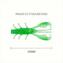 20pcs Soft Lead-Free Artificial Shrimp Lures Set With Life-Like Shrimp & Crawdad Shape For Texas Rig & Drop Shot Rig Fishing - Multicolor - View 7