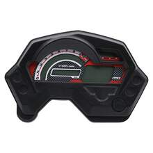 Universal Digital Motorcycle Speedometer 7 Colors Auto LCD Digital Odometer Dirt Pit Bike Gauge Moto Dashboard Meter - Black - View 8