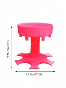 1入藍色優雅的葡萄酒和啤酒倒嘴-節省空間的分配器和支架-適合派對和假日，增強風味和裝飾。(不包括杯子)葡萄酒分配器6小杯子葡萄酒威士忌啤酒分配器支架飲品遊戲工具聖誕家庭派對酒吧小杯子，酒杯冰桶 - 彩色 - 查看 6