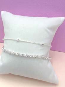 Women Bracelet Sets - 銀色 - 查看 3