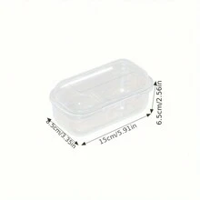 1 pezzo Cassetta Porta Uova Da 2/4/6 celle, da frigo, da esterno, da cucina, antiurto, portatile per il campeggio - Trasparente - Visualizzare 4