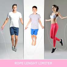 1 dây nhảy có thể điều chỉnh màu xanh lá cây để tập thể dục và tập thể dục, có tay cầm bằng nhựa - Nhảy nhanh, dây nhẹ thích hợp để tập luyện, tập thể dục nhịp điệu và rèn luyện sức bền - màu xanh lá - Xem 3