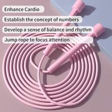 1 dây nhảy có thể điều chỉnh màu xanh lá cây để tập thể dục và tập thể dục, có tay cầm bằng nhựa - Nhảy nhanh, dây nhẹ thích hợp để tập luyện, tập thể dục nhịp điệu và rèn luyện sức bền - màu xanh lá - Xem 2