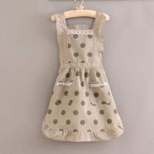 1 chiếc tạp dề vải bạt dành cho nữ, tạp dề bếp thoáng khí để nấu ăn, mùa xuân/hè, thiết kế dễ thương và tươi mới - Nhiều màu - Xem 8