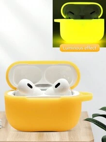 1 Hộp Đựng Tai Nghe AirPods Phát Sáng Trong Bóng Tối, Vỏ Bảo Vệ Dày Bằng Silicon, Tương Thích Với Tai Nghe Bluetooth Apple - Nhiều màu - Xem 19
