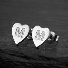 1 对不锈钢 26 个 A-Z 首字母耳钉小号字母名字耳环 DIY 耳环直销 - ED26 - 查看 54