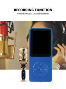 Mini Portable MP3 Walkman 1.8 Inch Colour Screen EBook Reading-Navy Blue - Navy Blue - View 4