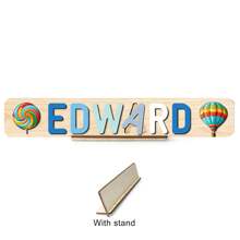 Puzzle avec nom personnalisé, jouet de puzzle en bois personnalisé, puzzle avec nom personnalisé, jouet de puzzle alphabet 3D, cadeaux de Noël de Pâques, cadeaux de premier anniversaire, cadeaux personnalisés, cadeau d'anniversaire, puzzle en bois, jouet de puzzle en bois personnalisé, cadeau d'anniversaire, blocs de construction pièce de coffret cadeau Décoration