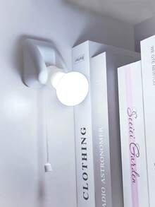 1入組便攜式有線LED燈泡，用於戶外床頭檯燈，夜燈，電池壁燈的小拉線燈泡