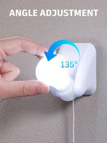 1入組便攜式有線LED燈泡，用於戶外床頭檯燈，夜燈，電池壁燈的小拉線燈泡