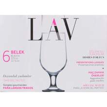 LAV Ensemble de 6 verres à bière 375Cc Collection Belek Design élégant et pratique | Lot de 6 verres à bière 375 cc Collection Belek Rangement facile Résistance à l'usure et capacité adéquate, idéal pour la maison, les restaurants et plus encore - Multicolore - Voir 2