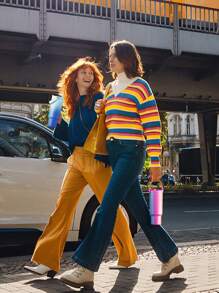 40oz Handled Vacuum Insulated Water Bottle, Stainless Steel Thermos Flask, Keeps Hot Or Cold For 34 Hours/10 Hours, Leak-Proof Lid And Straw, Portable Insulated Bottle For Outdoor Camping, Hiking, Driving And Travel - Pink - View 8