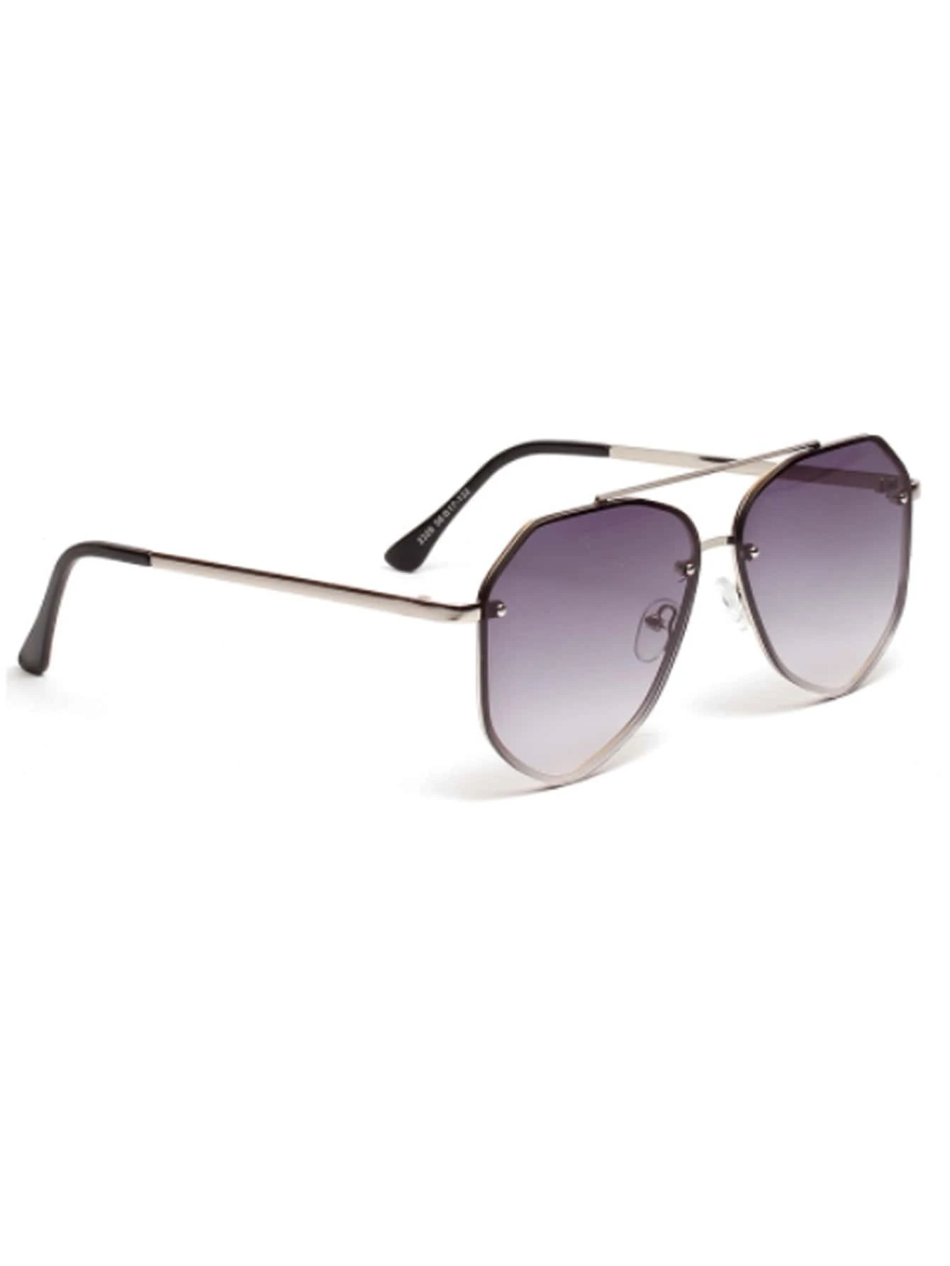 Oversized Square Aviator Sunglasses - Gold Men
