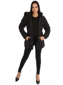 ANISTIA Women Trench Coats - 黑色 - 查看 5