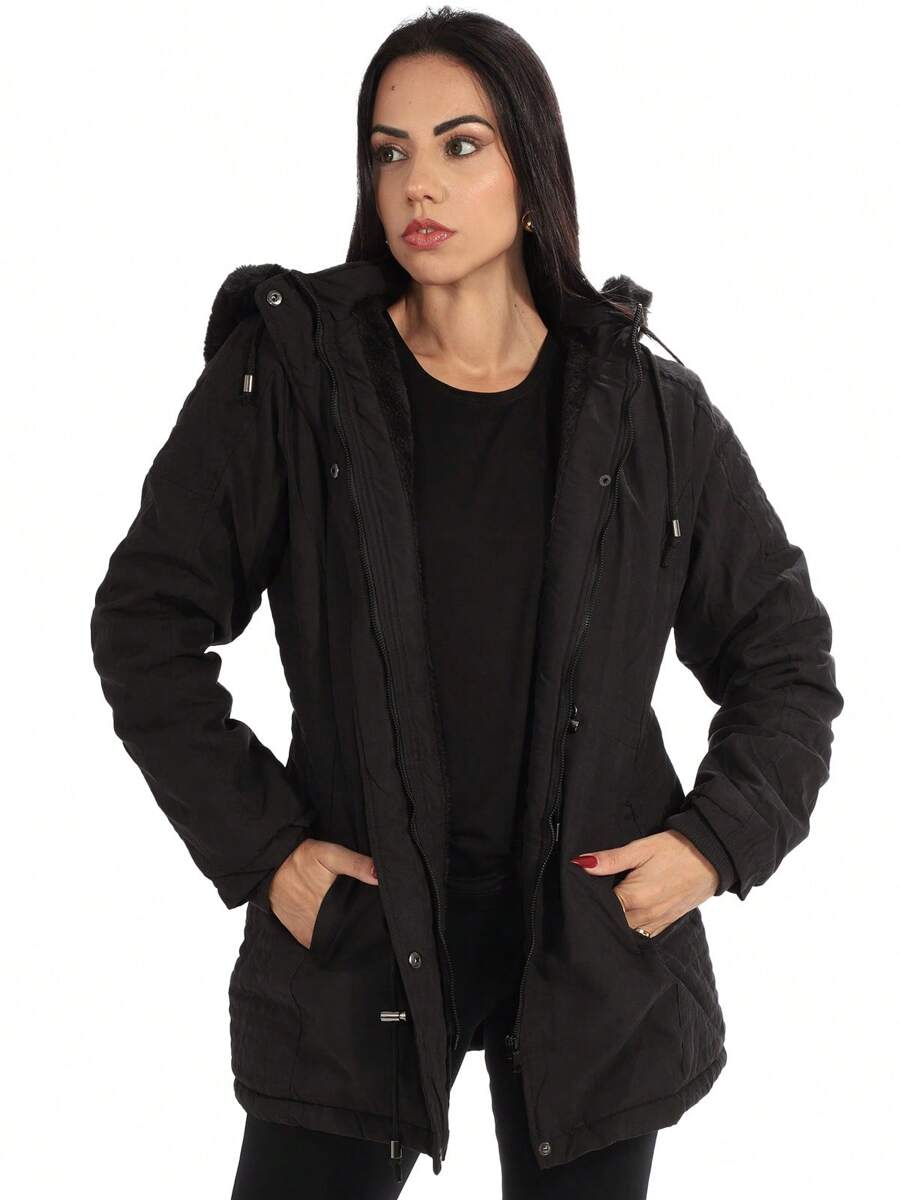 ANISTIA Women Trench Coats - 黑色 - 查看 1