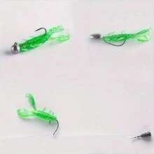 20pcs Soft Lead-Free Artificial Shrimp Lures Set With Life-Like Shrimp & Crawdad Shape For Texas Rig & Drop Shot Rig Fishing - Multicolor - View 5