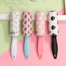 1pc/2pcs/3pcs/4pcs Mini Detachable Clothes Lint Roller Brush Flocking Roller Portable Flocking Remover Random Color