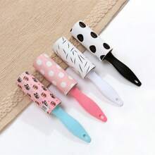 1pc/2pcs/3pcs/4pcs Mini Detachable Clothes Lint Roller Brush Flocking Roller Portable Flocking Remover Random Color