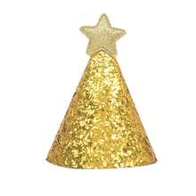 1pc Star Shaped Pet Hat With Glitter, Suitable For Small Cats And Dogs Birthday Parties, Photo Props - Multicolor - View 6