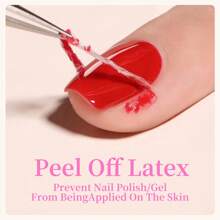 XEIJAYI Gel Polish Latex Liquid Nail Simple Peel Off Cuticle Guard For Nail Polish Nail Art Liquid Latex Barrier Protector Gel Polish Manicure Nails Design Gift For Women - White - View 4