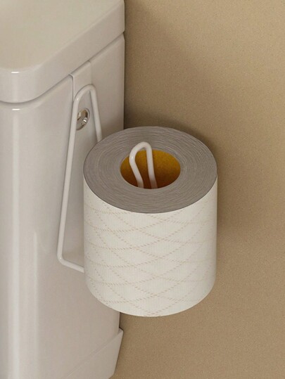 1 pièce Porte-rouleau de papier toilette mural Boîte à mouchoirs pour salle de bain, Sans perçage